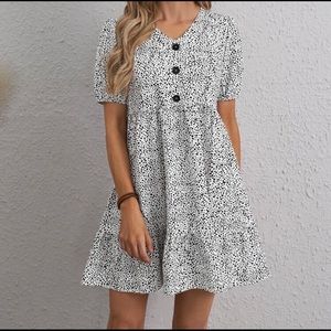 Dalmatian Print Dress